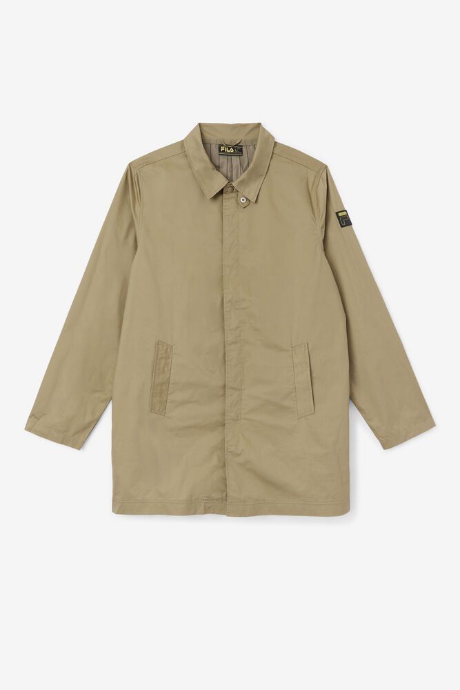 Fila Jacket Mens Khaki - Holmes - Philippines 4916875-GI